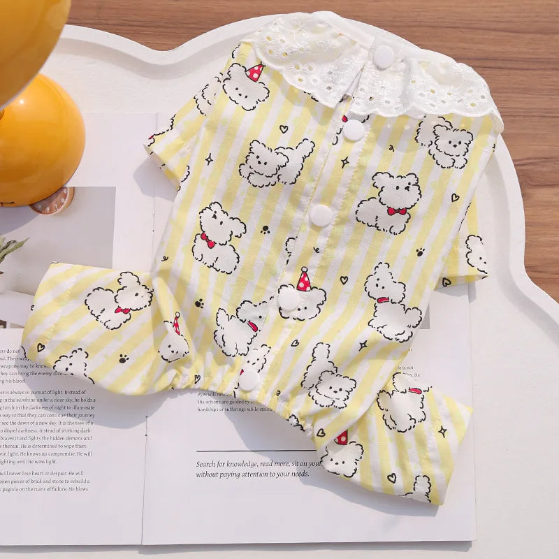 Adorable Spring & Summer Dog Jumpsuit | Perfect for Small Breeds