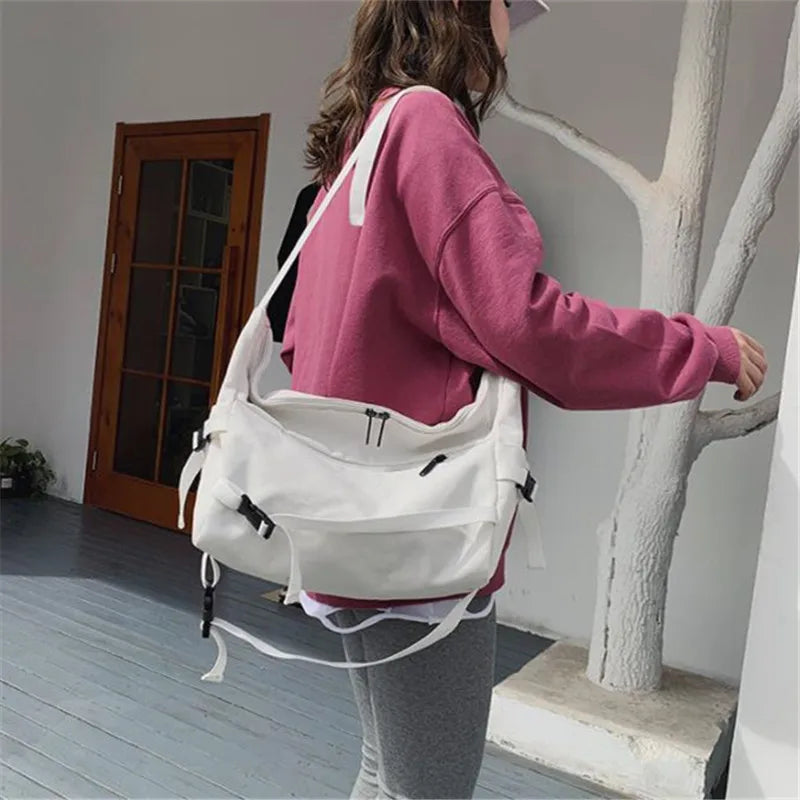 Stylish Canvas Crossbody Bag for Women | Versatile Messenger Purse