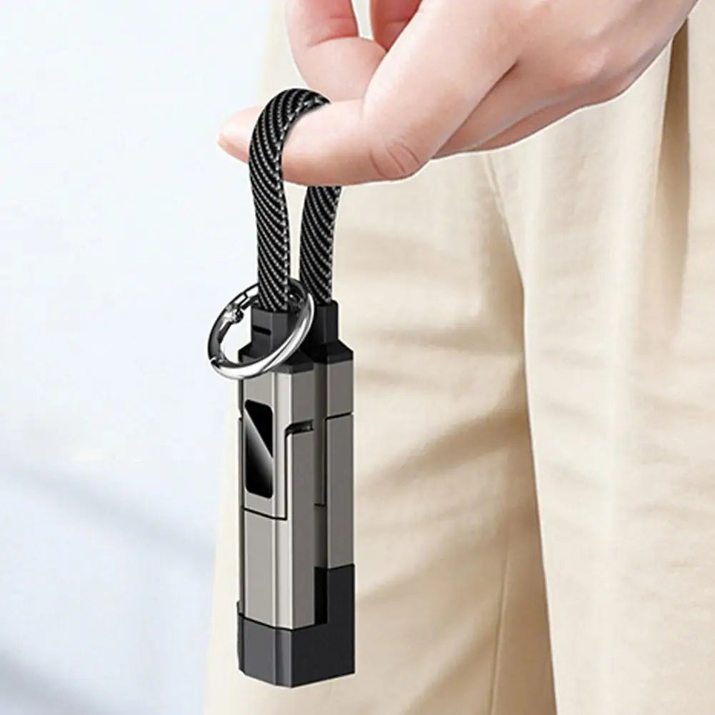 4 in 1 Keychain Charging Cable | Versatile USB C Cable with Display