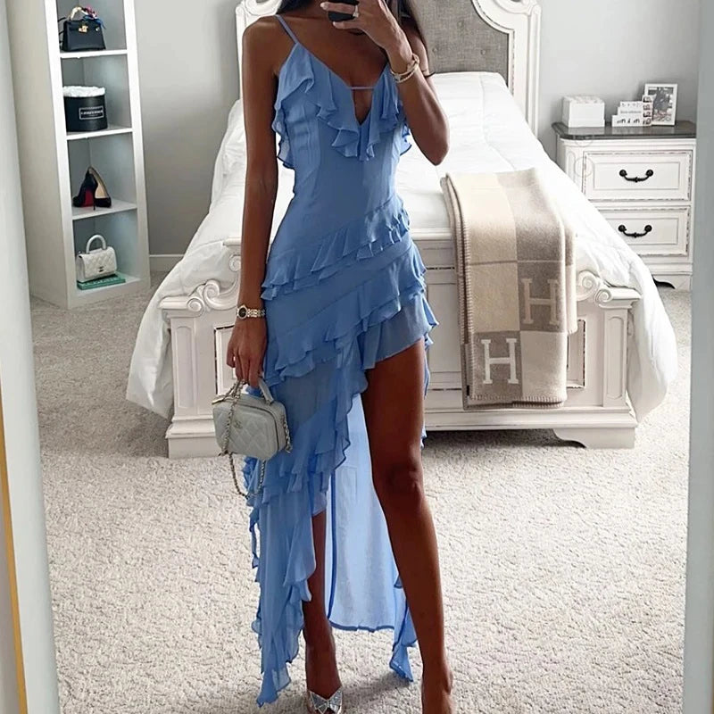 Stylish Beach Maxi Midi Ruffles Dress | Summer Elegance Awaits