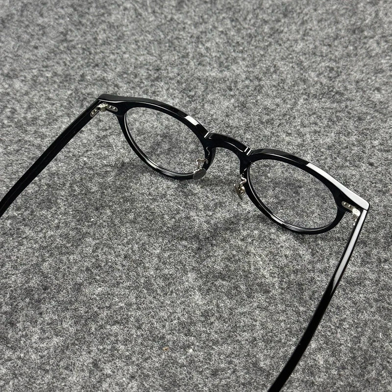 Unisex Retro Round Acetate Eyeglasses Frames | Timeless Style