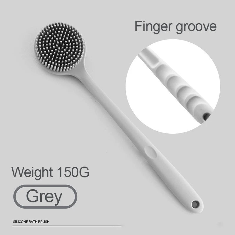 Silicone Shower Brush | Exfoliating Back Bath Brush for Smooth Skin