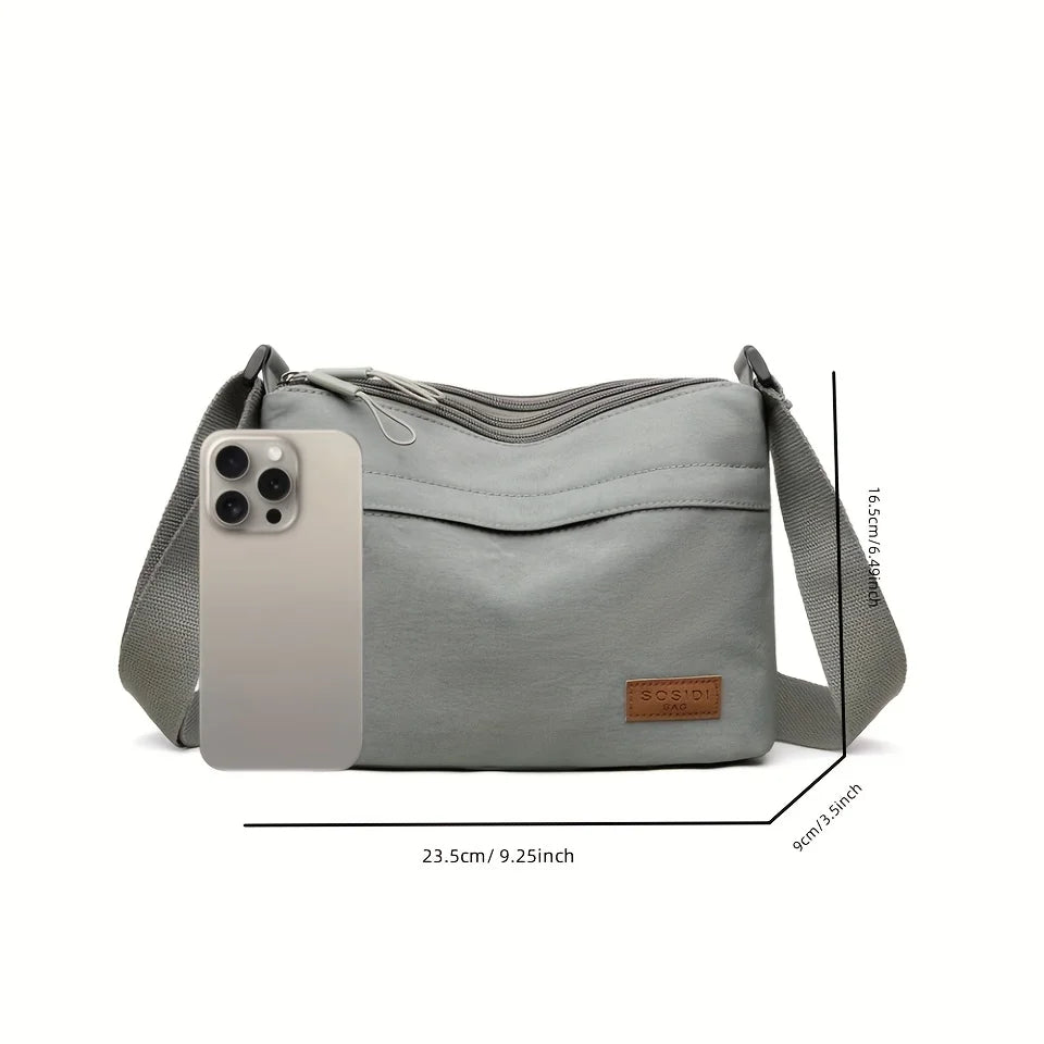 Bolso bandolera de nailon para mujer | Accesorio elegante para el día a día