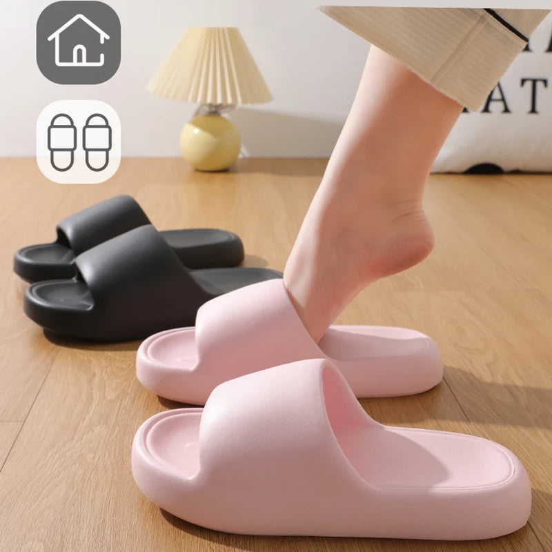 Unisex Non-Slip Pillow Slides | Soft Sole Summer Slippers