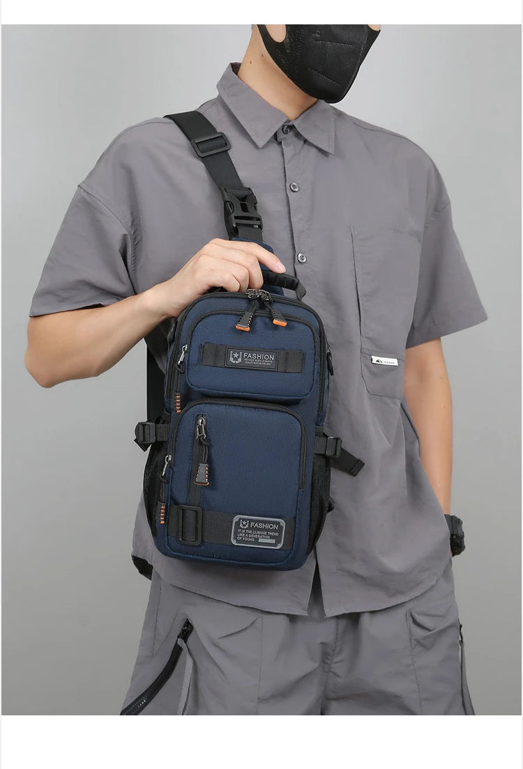 Men's Fashion Oxford Waist Pack | Versatile Casual Chest Bag