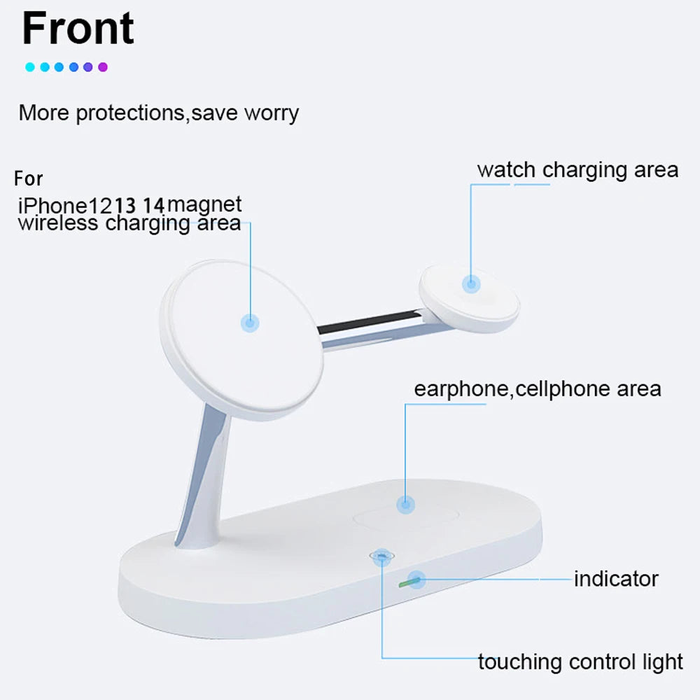 Foldable 3-in-1 Wireless Charging Station | Fast Charging & Travel Ready