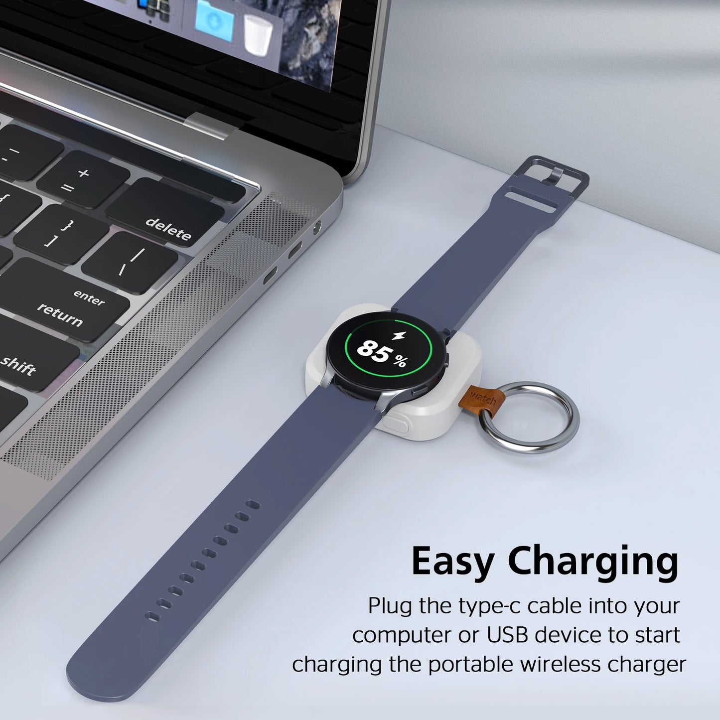 Portable Wireless Fast Charger for Galaxy Watch | Travel-Friendly Power Bank