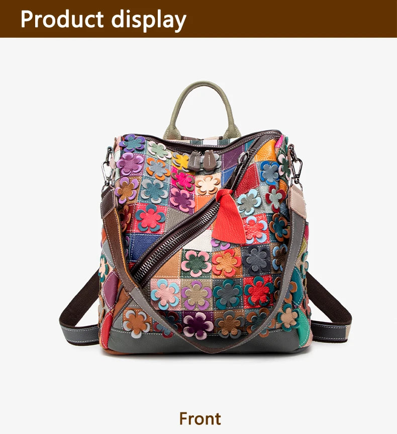 Stylish Leather Travel Backpack for Women | Versatile & Chic