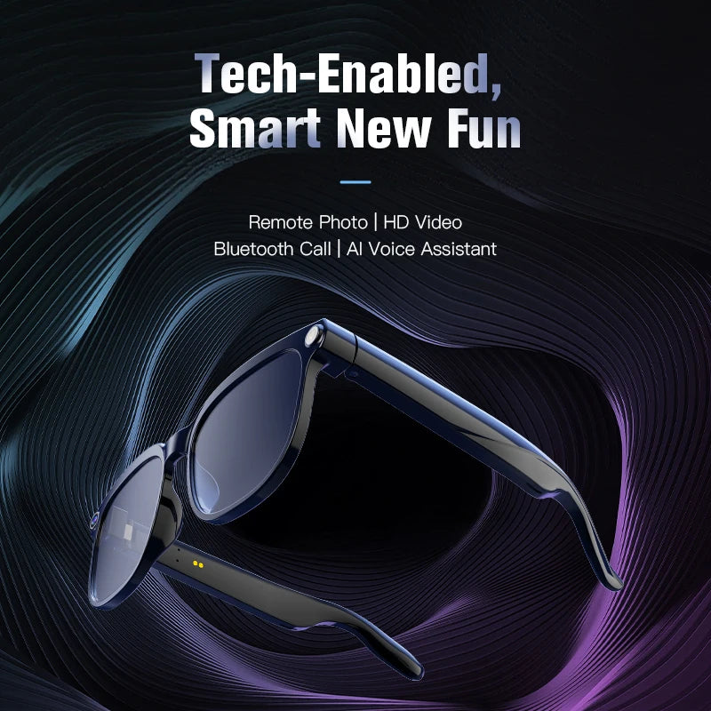 Men's AI Smart Glasses | Dual Camera Translation & Bluetooth Calling