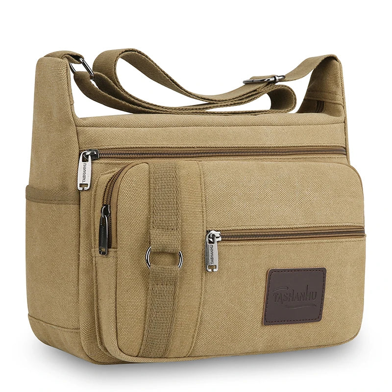 Men's Canvas Shoulder Bags | Stylish Crossbody Messenger Bags