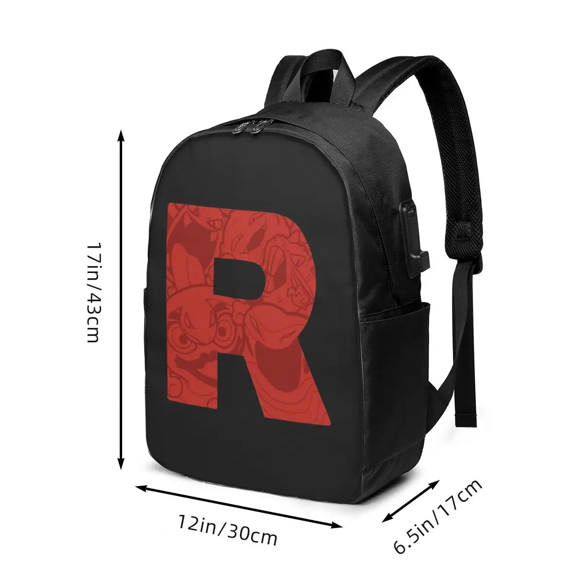 Versatile Letter R Logo Backpack for Travel and College Use