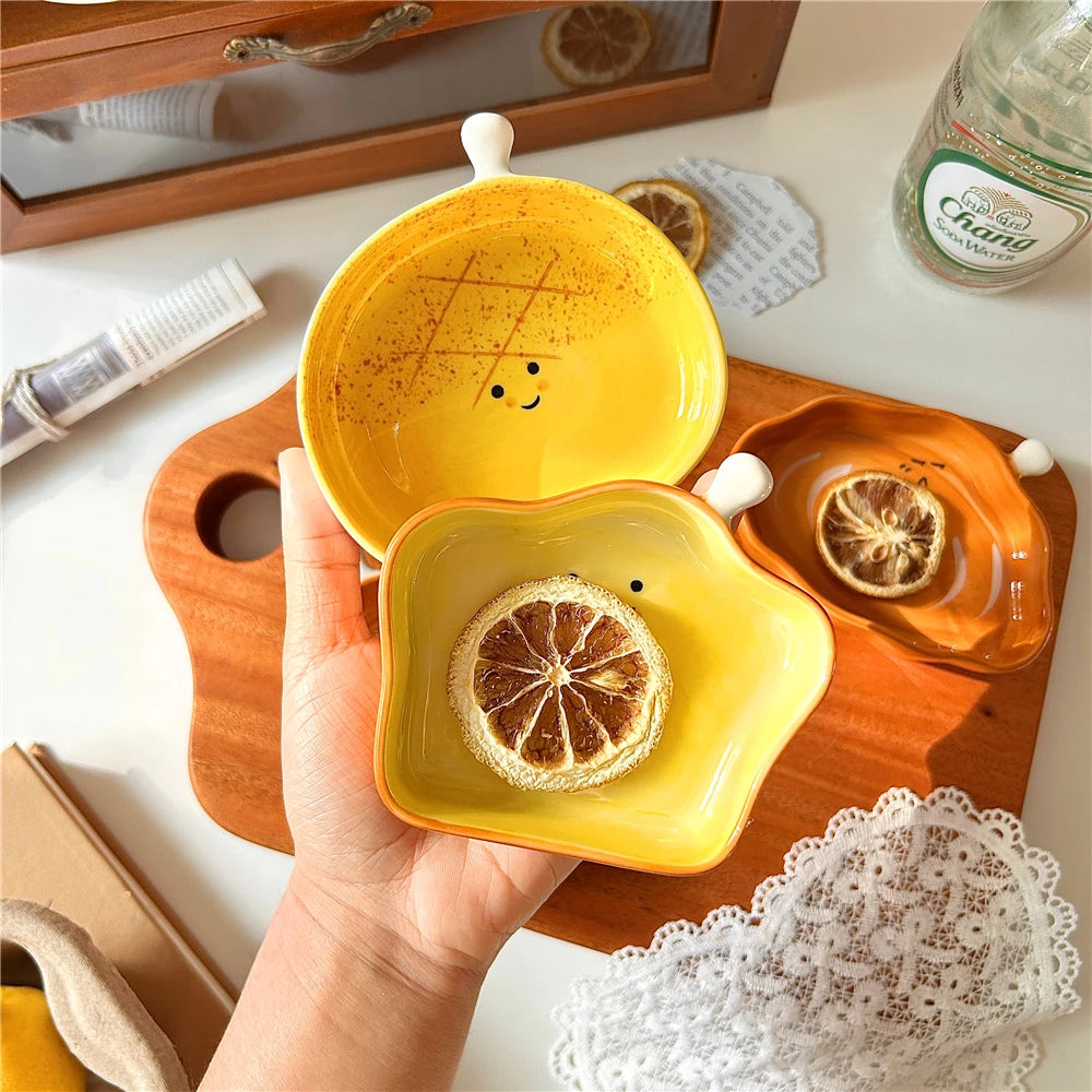 Cute Bread-Shaped Japanese Sushi Dipping Saucer | Mini Plate Tableware