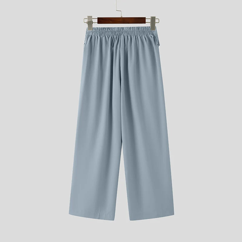 Men's Stylish Wide Leg Joggers | Casual Patchwork Pants 2026