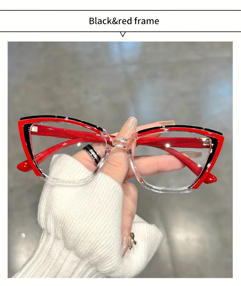 Cat Eye Clear Lens Glasses | Retro Fashion Spectacles