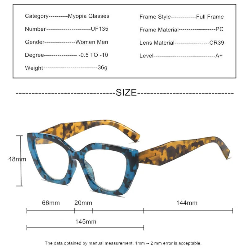 Custom Prescription Glasses for Myopia | Stylish Blue Light Protection