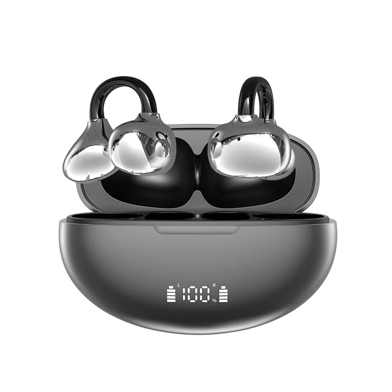 Wireless AI Translation Ear Clip | Bluetooth 5.49 Open-Ear Earbuds