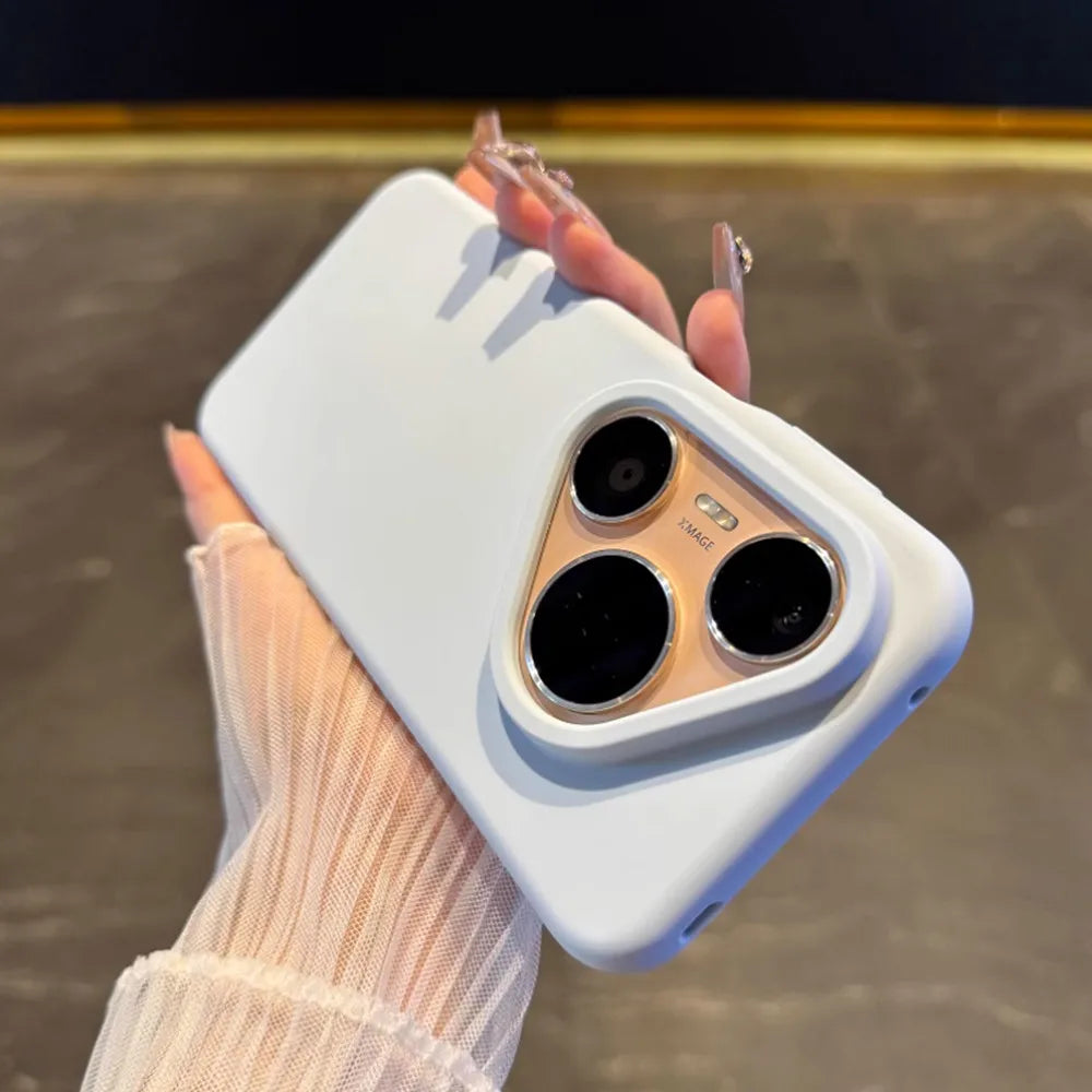 Liquid Silicone Phone Case For Huawei Pura 80 Pro Pura 70 P60 P50 P40 P30 Pro Mate 70 60 50 Luxury Soft Skin Smooth Cover Funda