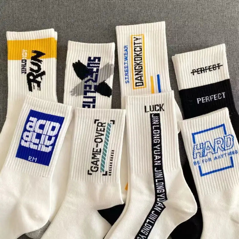 Men's Versatile Mid Socks | Comfortable Street Style Sports Socks