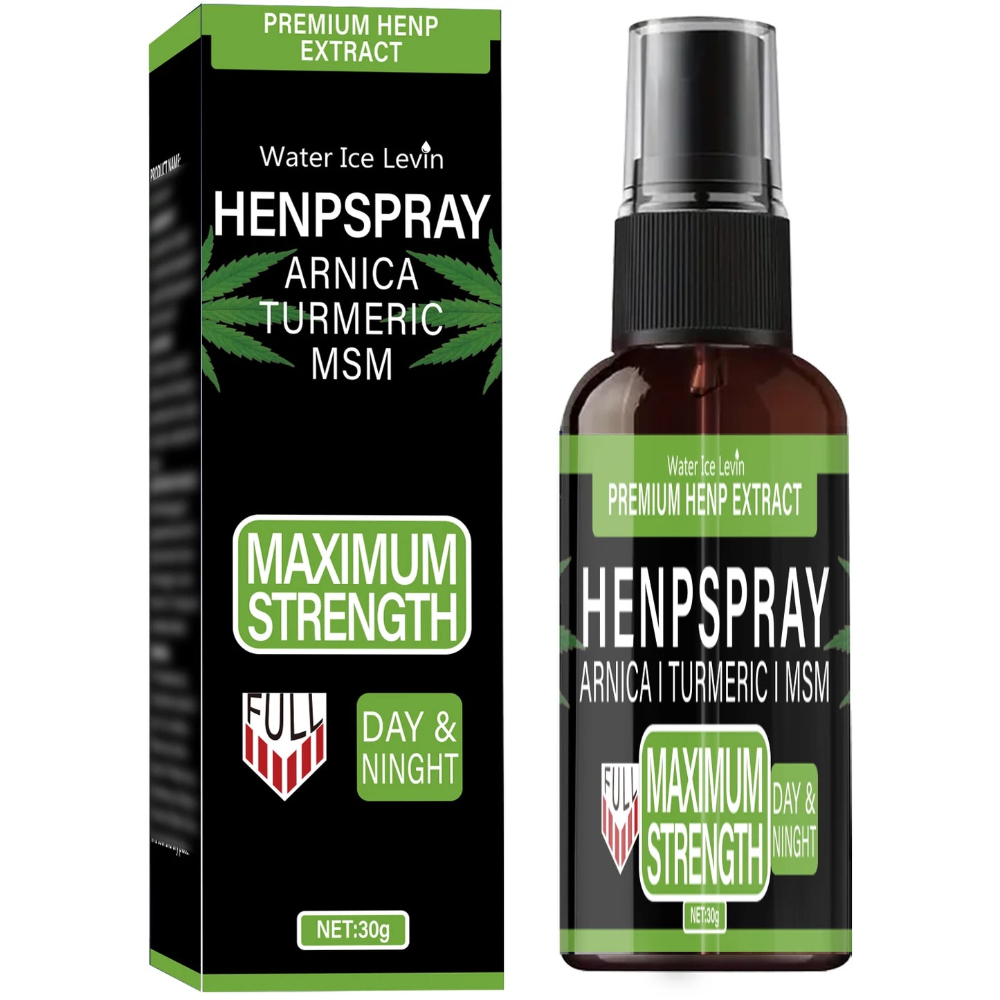 Premium Hemp Spray Extract with Arnica & Turmeric | Powerful Relief