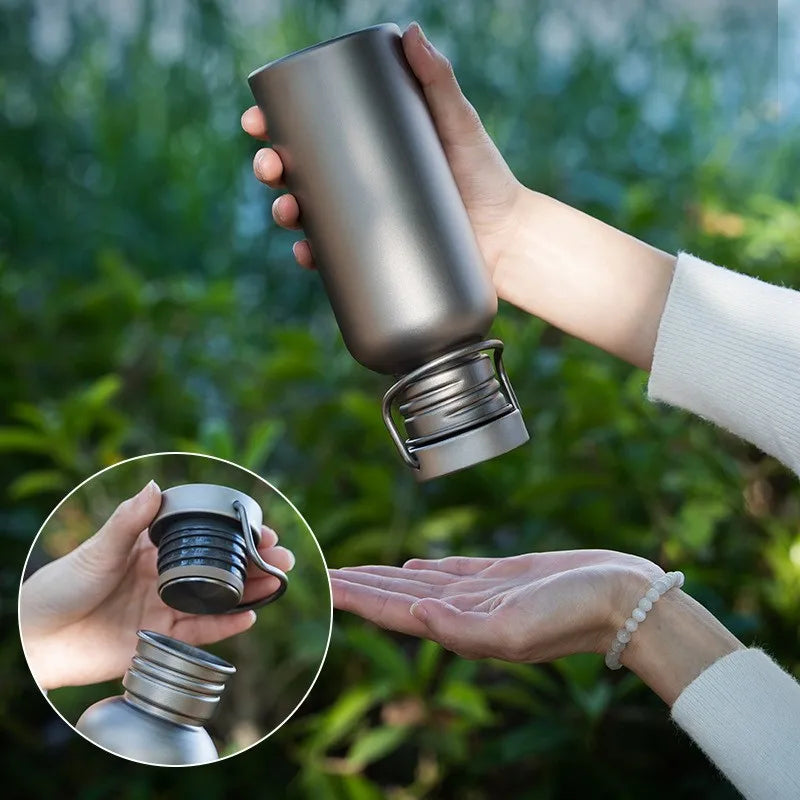 Outdoor Titanium Water Bottle | Lightweight Cycling Hydration Solutions