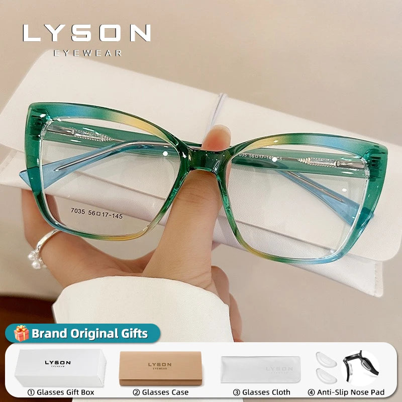 Stylish Cat Eye Blue Light Blocking Reading Glasses for Women