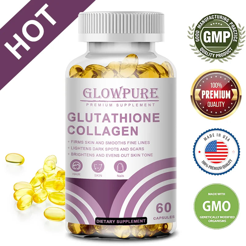 Glutathione Collagen Capsules | Antioxidant & Skin Tone Support