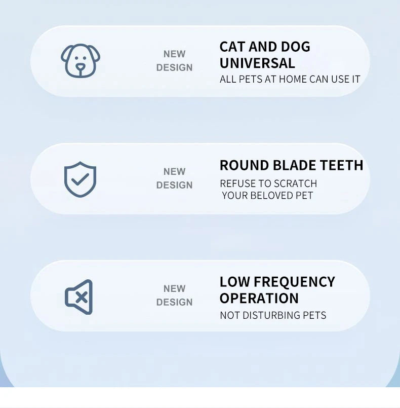 Electric Dog Groomer Trimmer | Low Noise LED Pet Hair Clipper