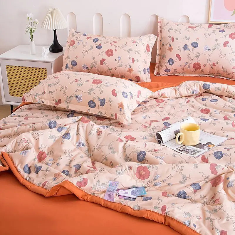 Comfortable Summer Cool Quilt Set | Lightweight Breathable Comforter