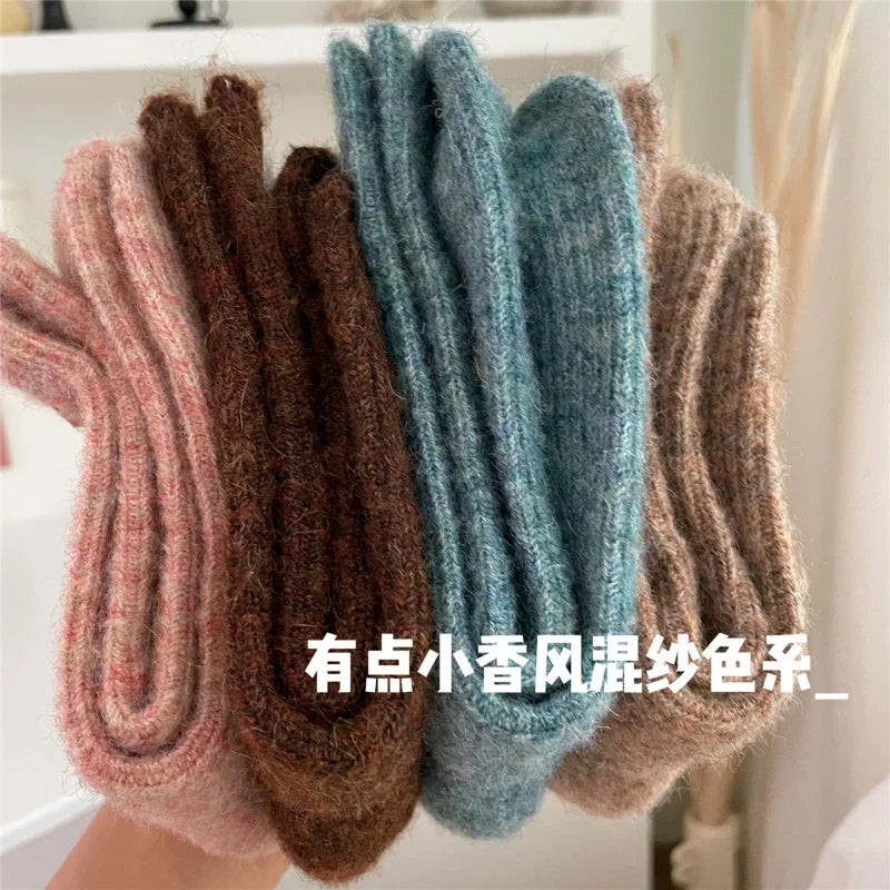 Warm Long Wool Cashmere Thermal Socks for Women | Cozy Comfort