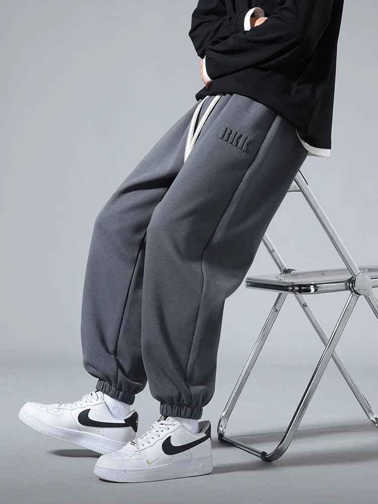 Big Size Men's Tapered Sweatpants | Comfortable Jogger Pants