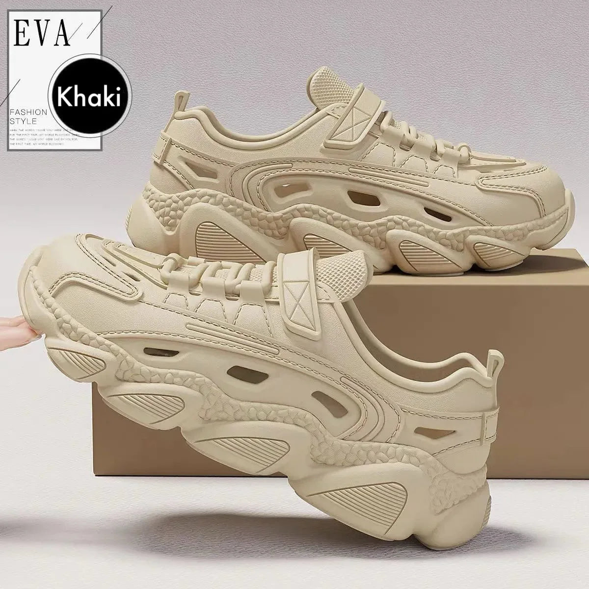 Men's Trendy Eva Sandals Summer Outer Wear Thick Bottom Anti-slip Breathable Cool Shoes Beach Slippers For Men