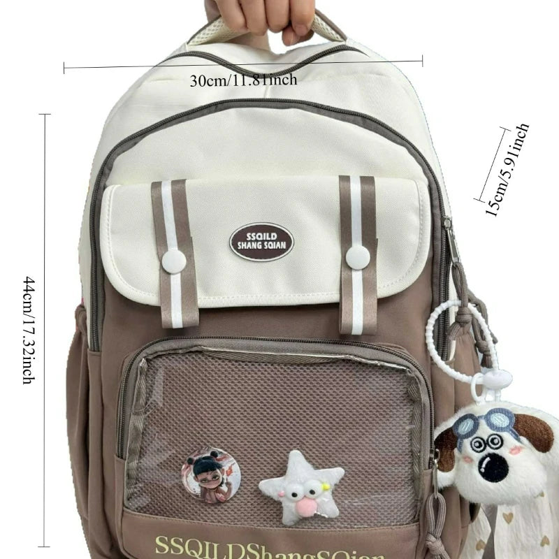 Cute Japanese Style Versatile Backpack | Fashionable Double Shoulder Bag