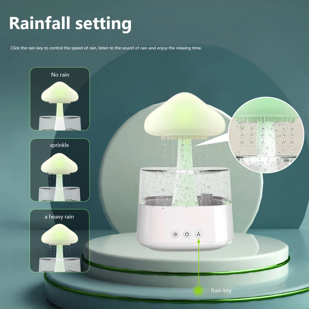 Colorful Mushroom Cloud Humidifier | Aromatherapy Night Light