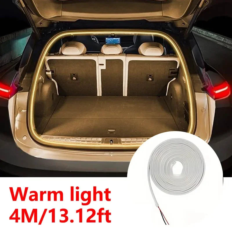 High Brightness LED Trunk Light Strip | Wireless Ambient Car Lighting