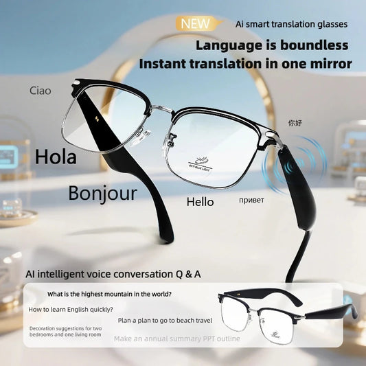 Cutting-Edge Bluetooth Smart Glasses | Real-Time Translation for Travel 2026