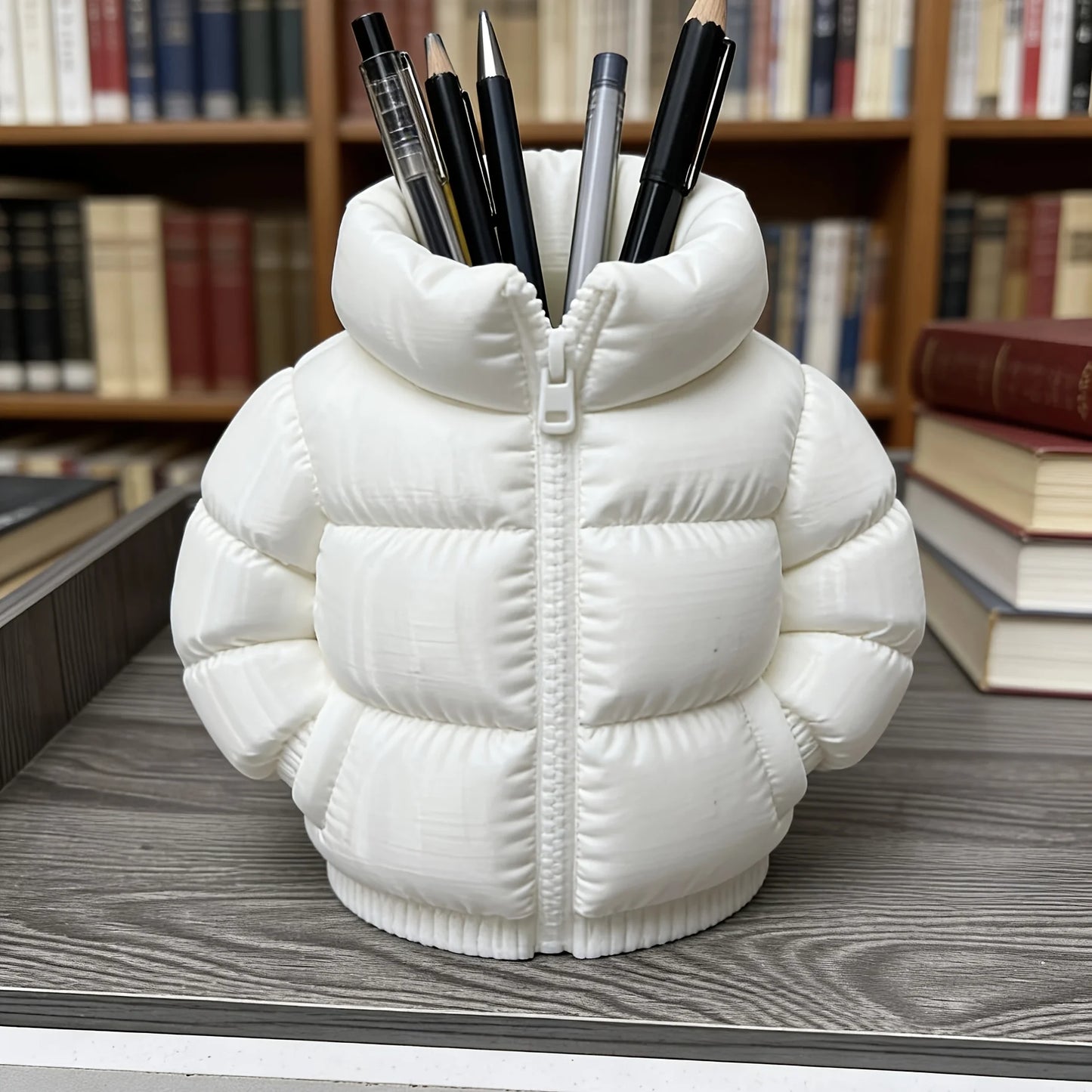 Cute Down Jacket-Shaped Pen Holder | Creative Classroom Accessory