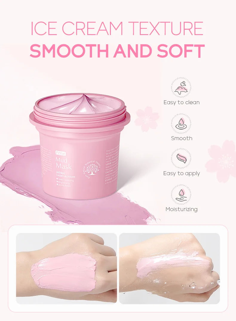 Sakura Mud Face Mask | Deep Clean Blackhead Control for Radiant Skin