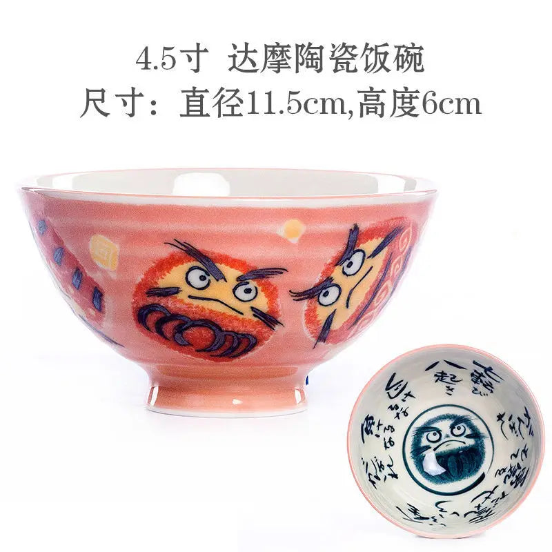 Cute Animal Ceramic Bowls | Adorable Lucky Cat Rice Bowl