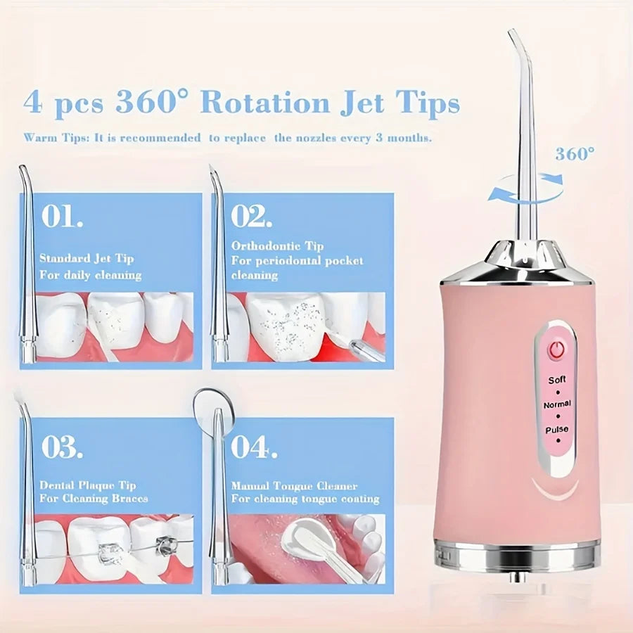 8-Piece Water Flosser Replacement Tips for Ultimate Oral Care
