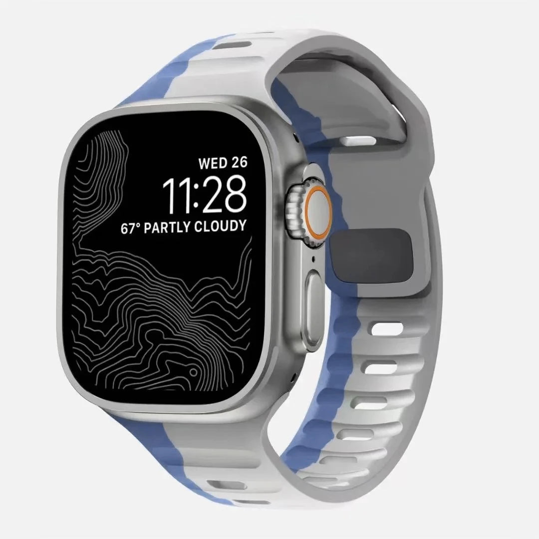 Flexible Silicone Sport Strap for Smartwatches | Comfort & Style