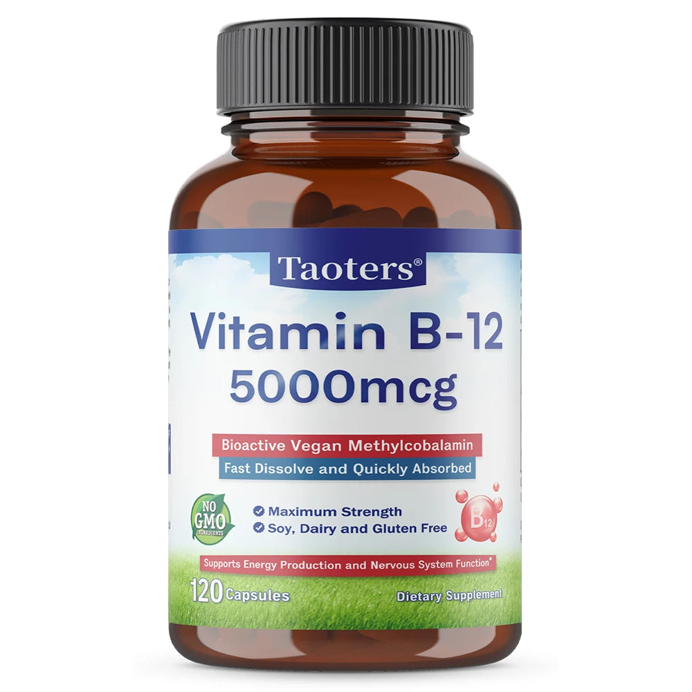 Vitamin B12 Capsules 5000 Mcg | Boost Your Energy Naturally
