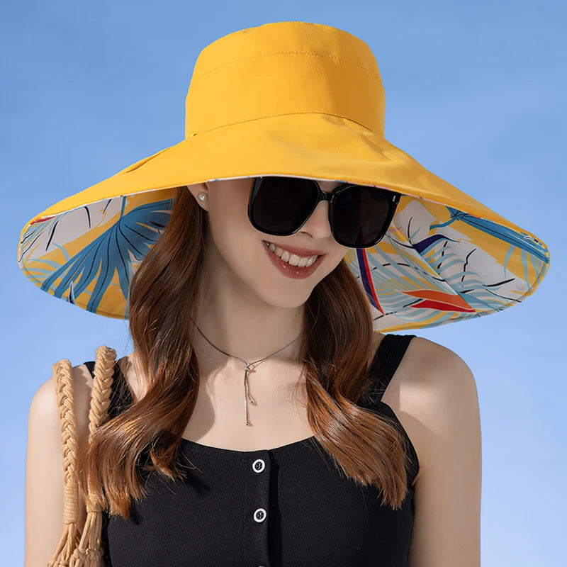 Women's Double-Sided Cotton Fisherman Hat | Sun Protection Hat