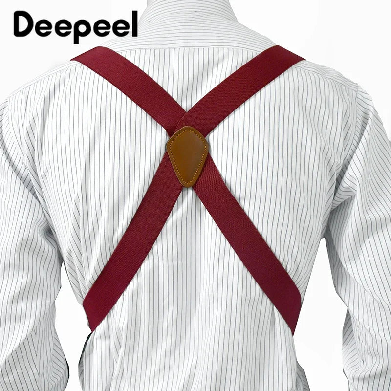 Adjustable Men's Suspenders | Stylish Elastic Braces for Pants