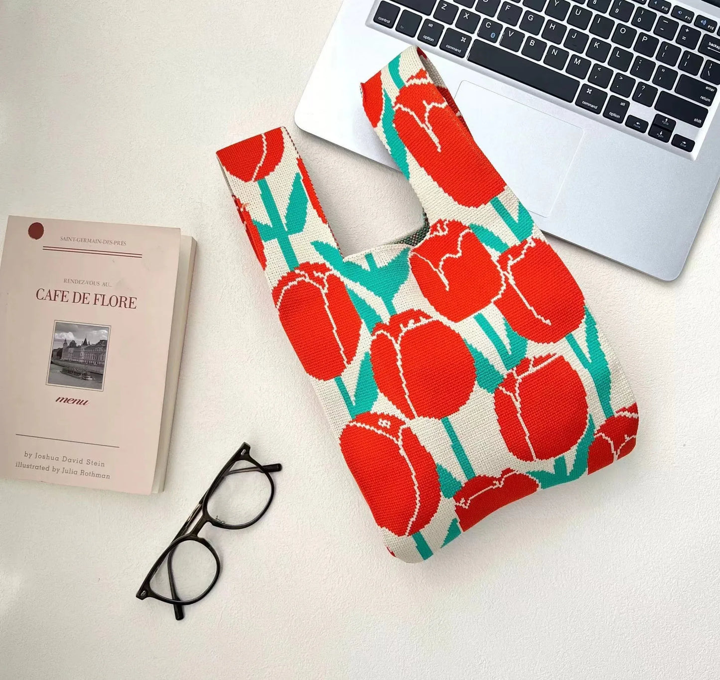 Handmade Mini Knitted Tote Bags | Portable Spring Summer Handbags