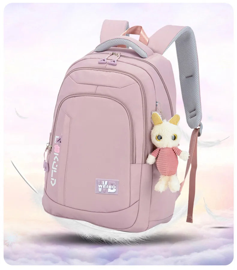 Stylish Pink School Backpack for Girls | Fashion Meets Functionality