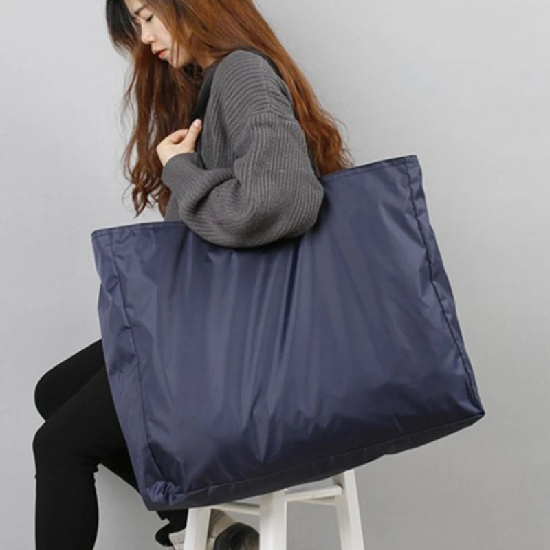 Large Capacity Reusable Zipper Grocery Totes | Washable Heavy Duty Bags