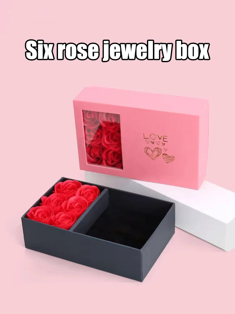 Immortal Flower Jewelry Box for Rings, Necklaces & Earrings