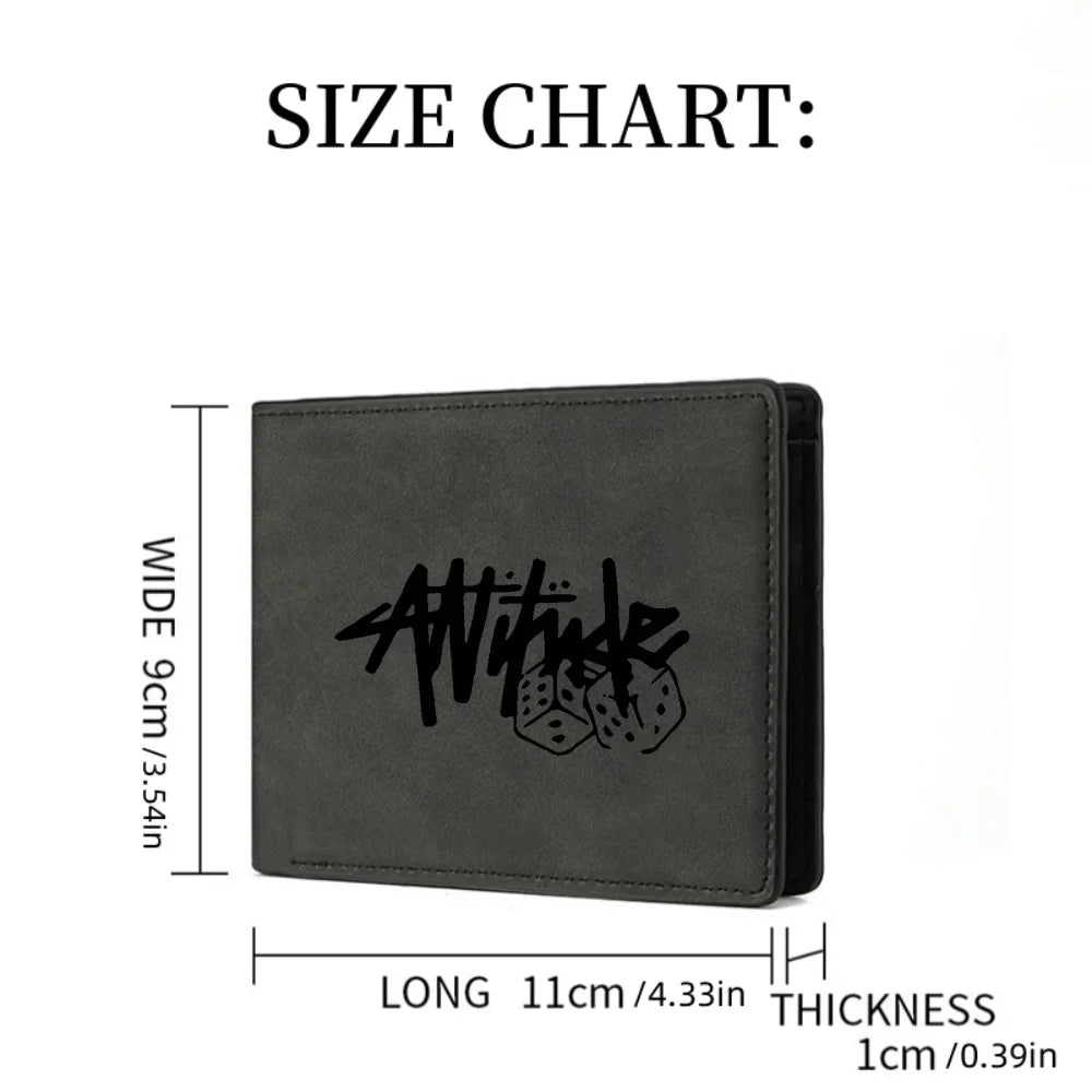 Men's Mini Short Wallet with Multi-Card Slots | Casual Double Fold Design