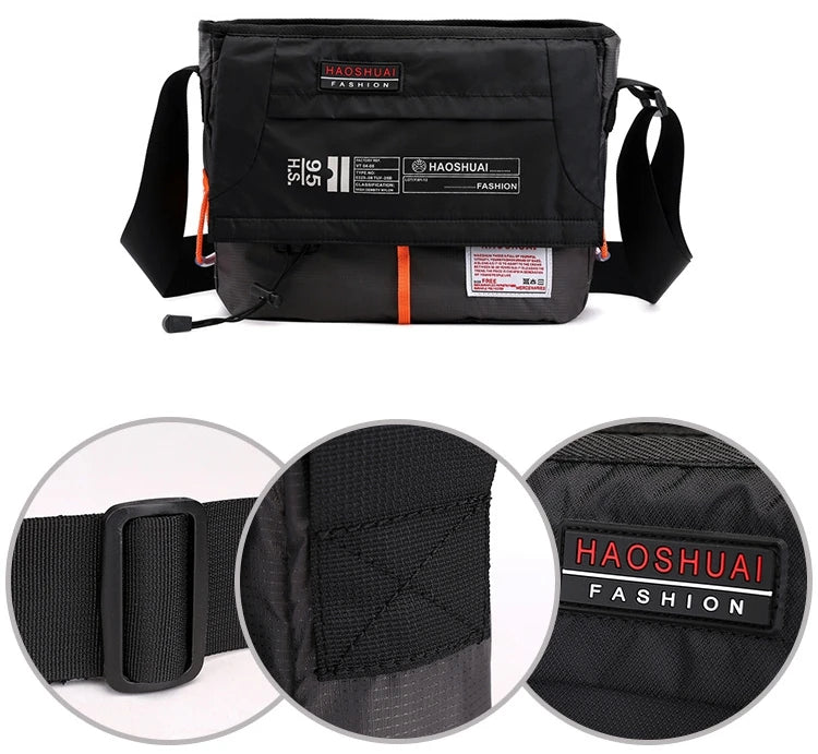 Bandolera de nailon multiusos para hombre | Versátil