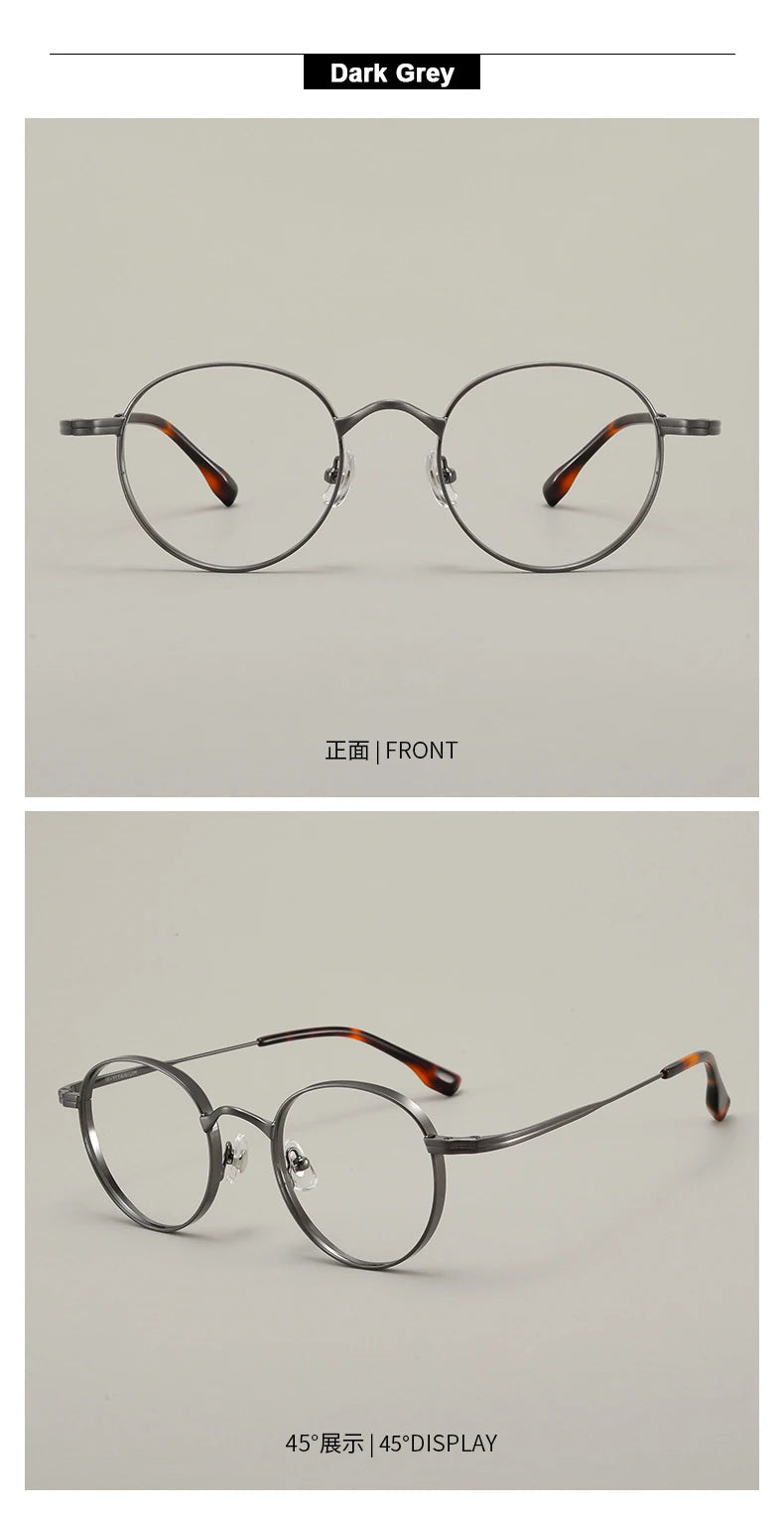 Stylish Adjustable Titanium Eyeglasses | Unisex Vintage Frames